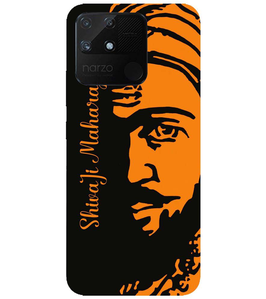 W0042-Shivaji Maharaj Back Cover for Realme Narzo 50A