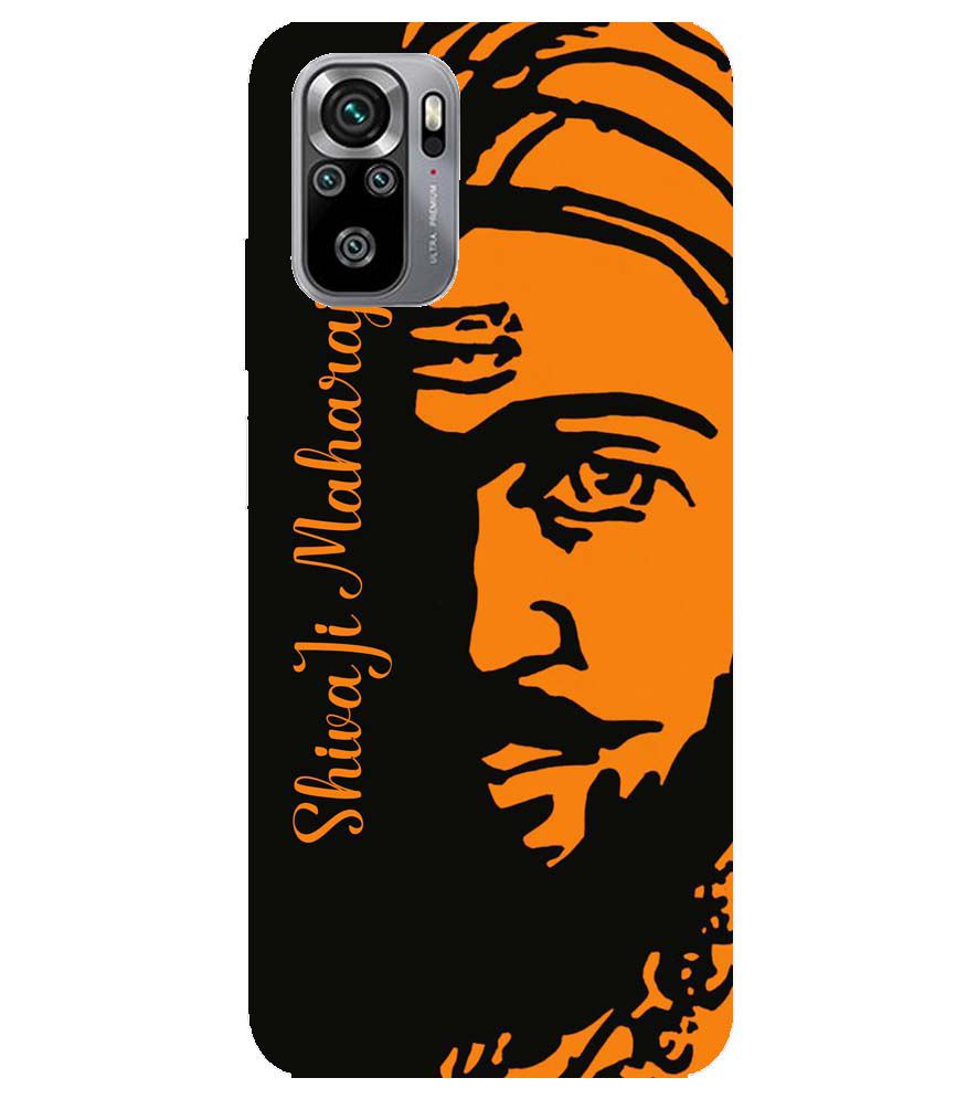 W0042-Shivaji Maharaj Back Cover for Xiaomi Redmi Note 10