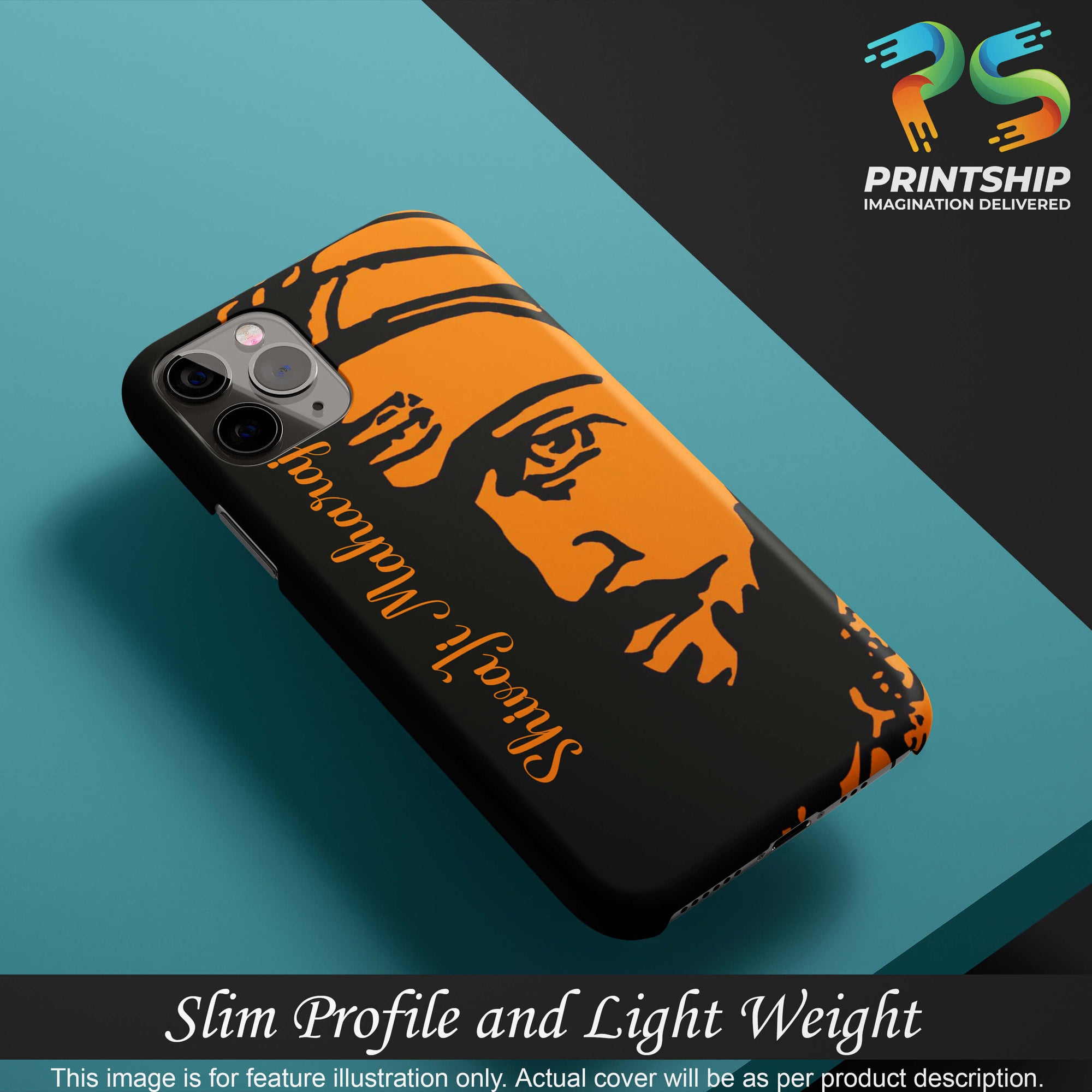 W0042-Shivaji Maharaj Back Cover for Realme U1-Image4