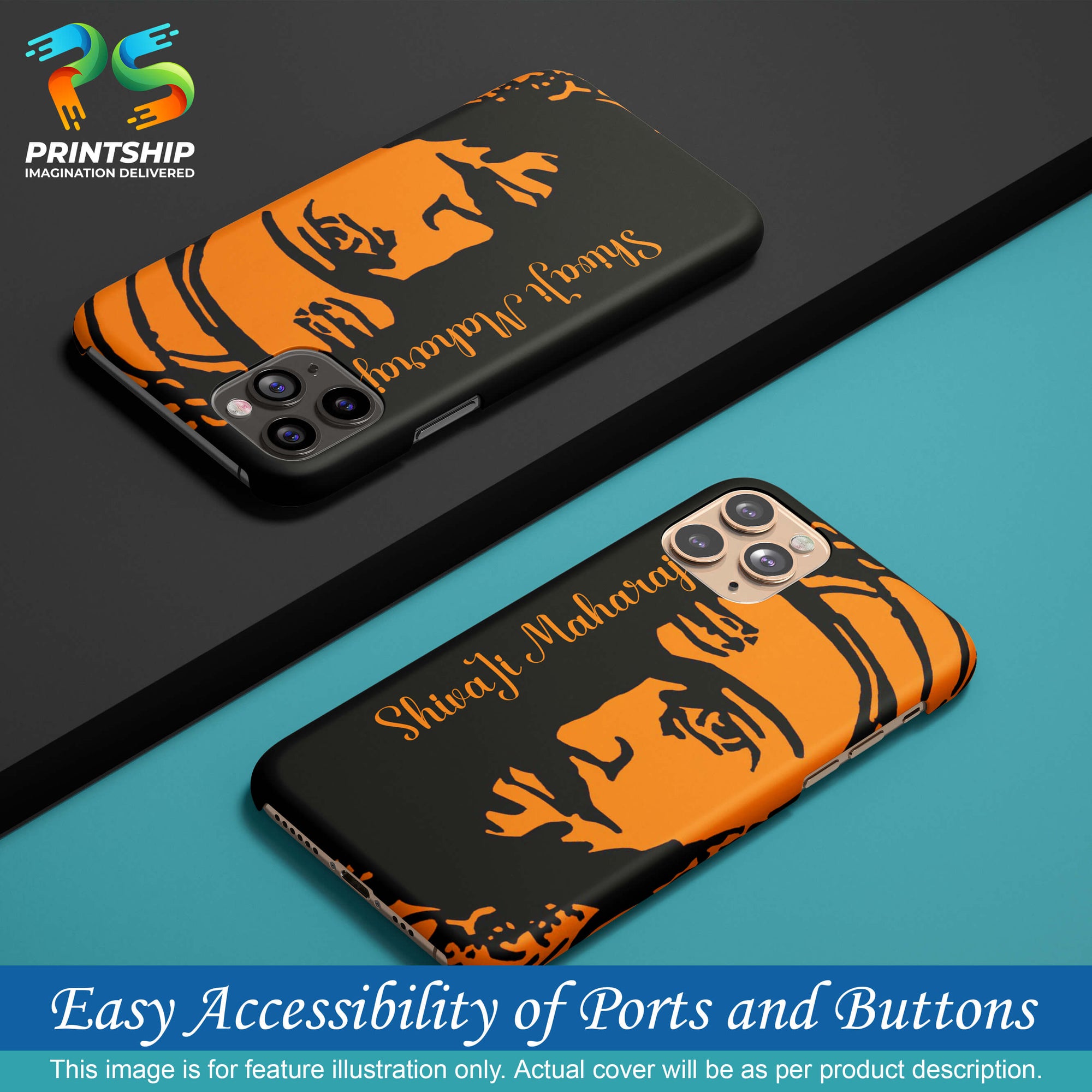 W0042-Shivaji Maharaj Back Cover for Realme 8s 5G-Image5