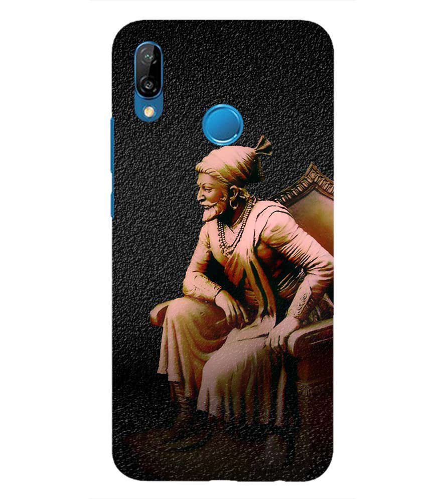 W0043-Shivaji Photo Back Cover for Huawei P20 Lite