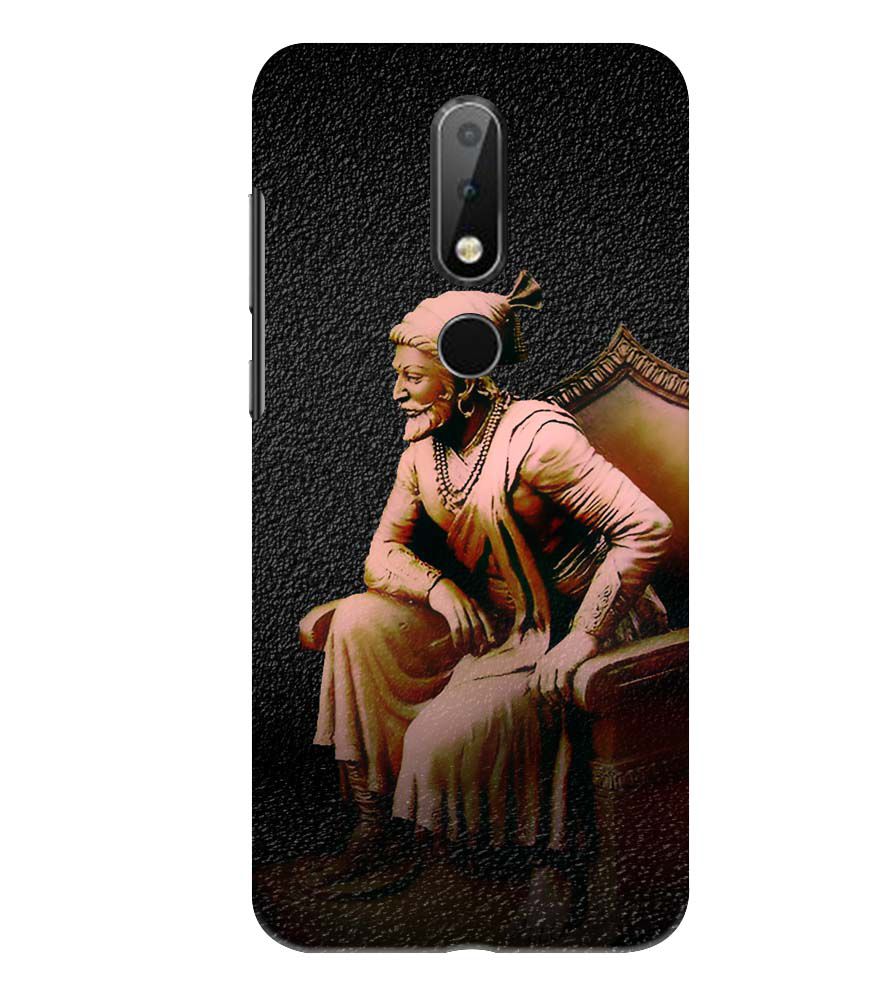 W0043-Shivaji Photo Back Cover for Nokia 6.1 Plus (Nokia X6)