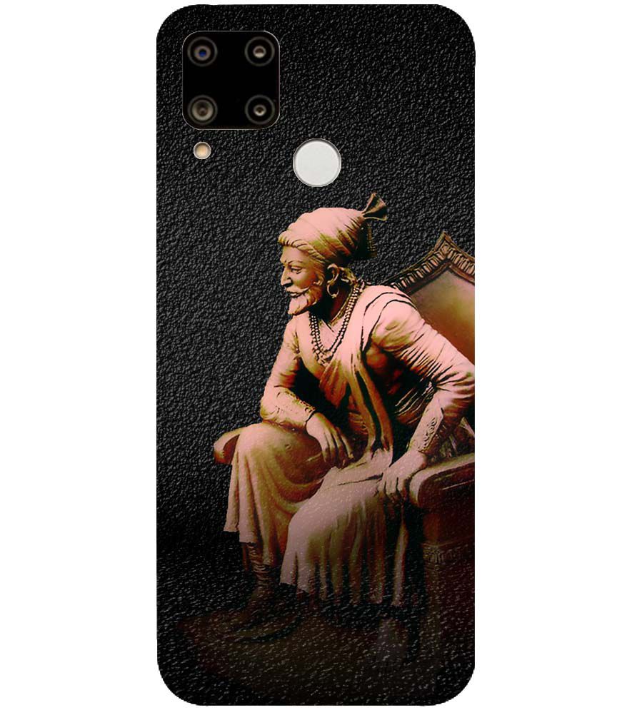 W0043-Shivaji Photo Back Cover for Realme C15