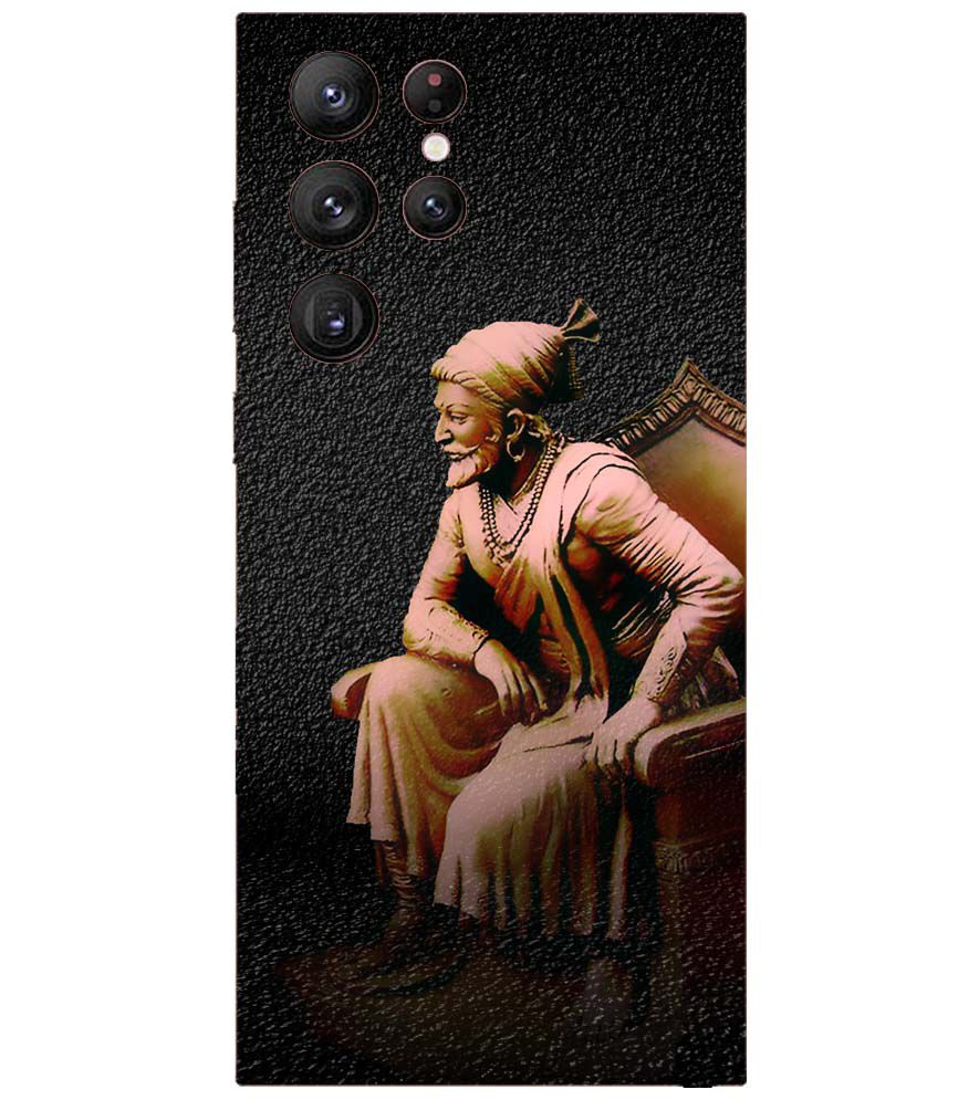 W0043-Shivaji Photo Back Cover for Samsung Galaxy S22 Ultra 5G