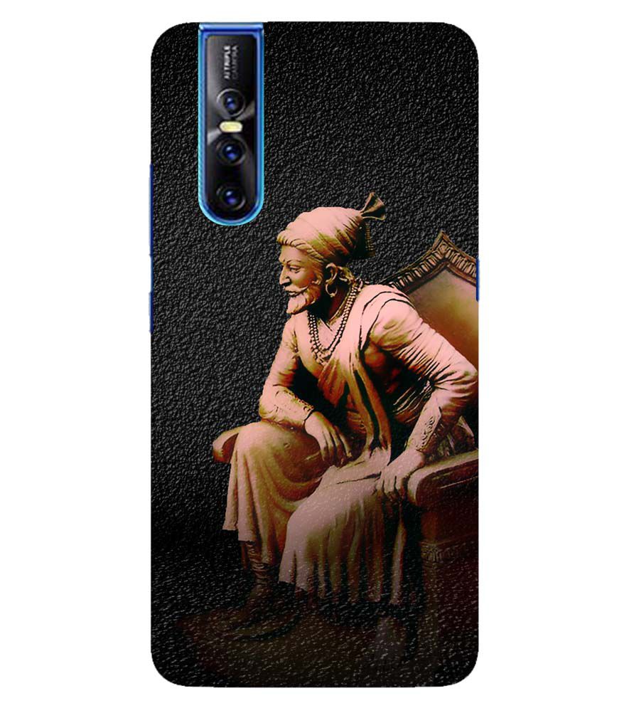 W0043-Shivaji Photo Back Cover for Vivo V15 Pro