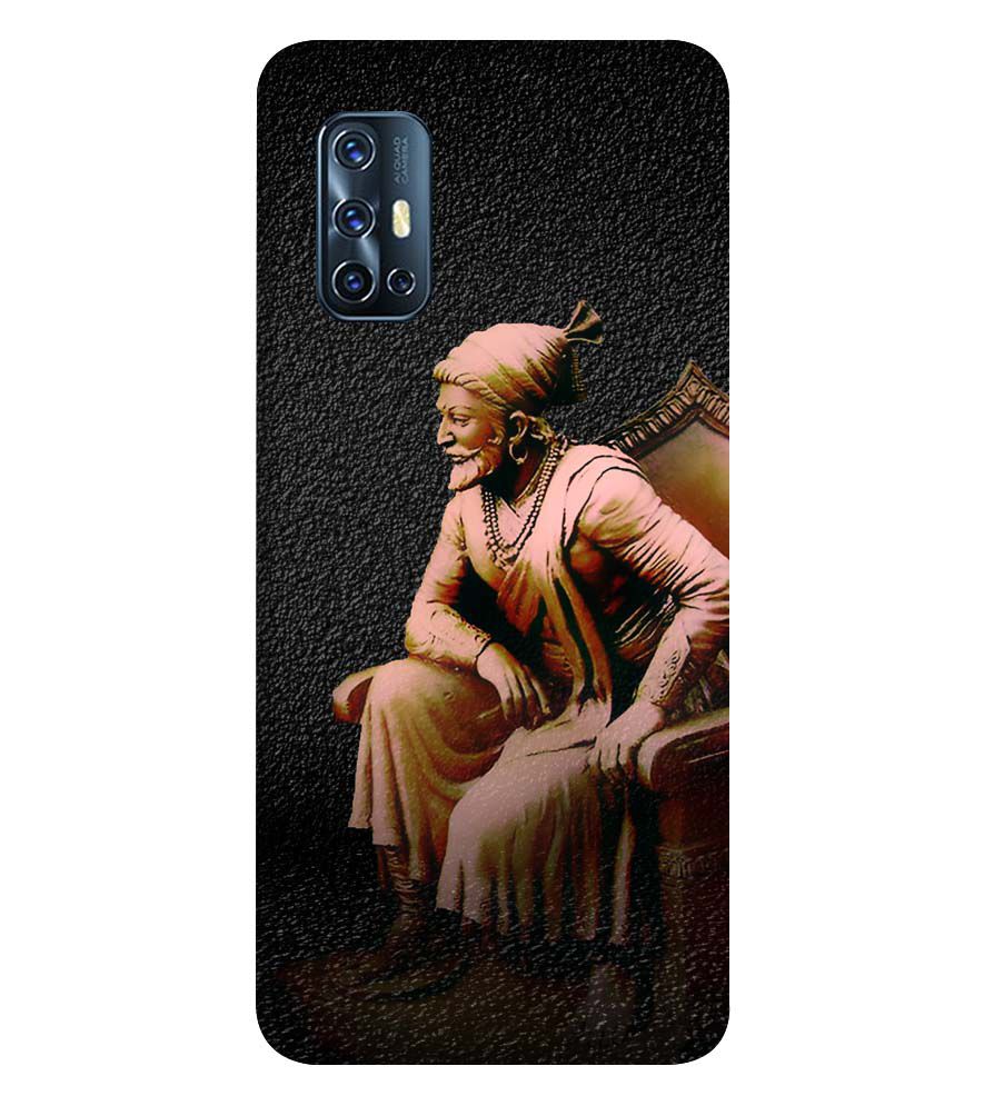 W0043-Shivaji Photo Back Cover for Vivo V17