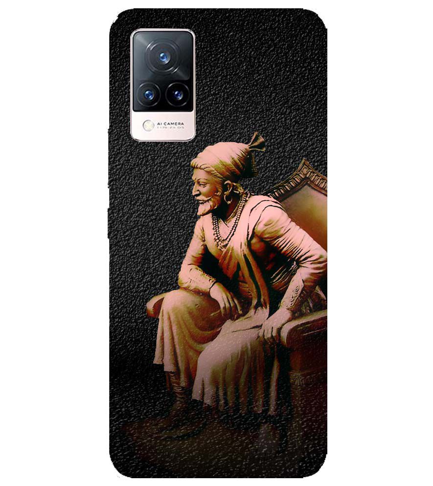 W0043-Shivaji Photo Back Cover for Vivo V21 5G