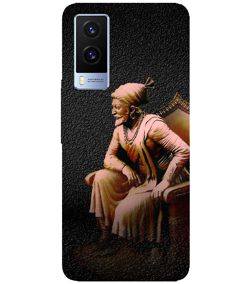 W0043-Shivaji Photo Back Cover for Vivo V21e 5G