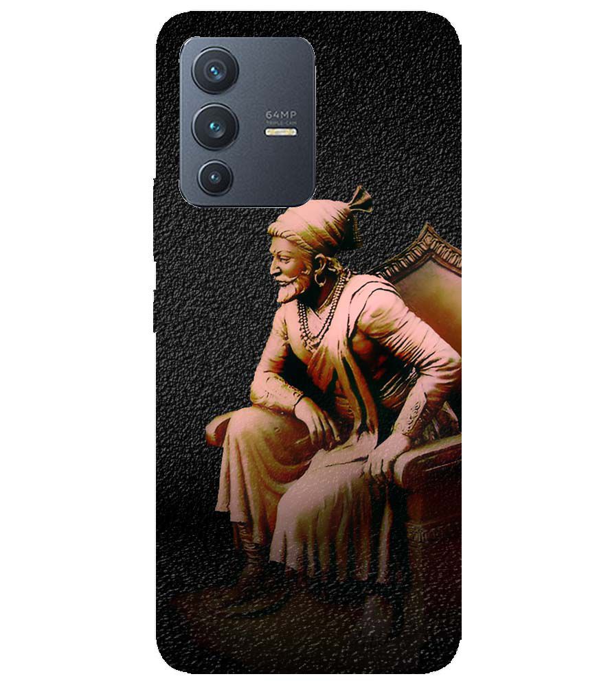 W0043-Shivaji Photo Back Cover for vivo V23 5G