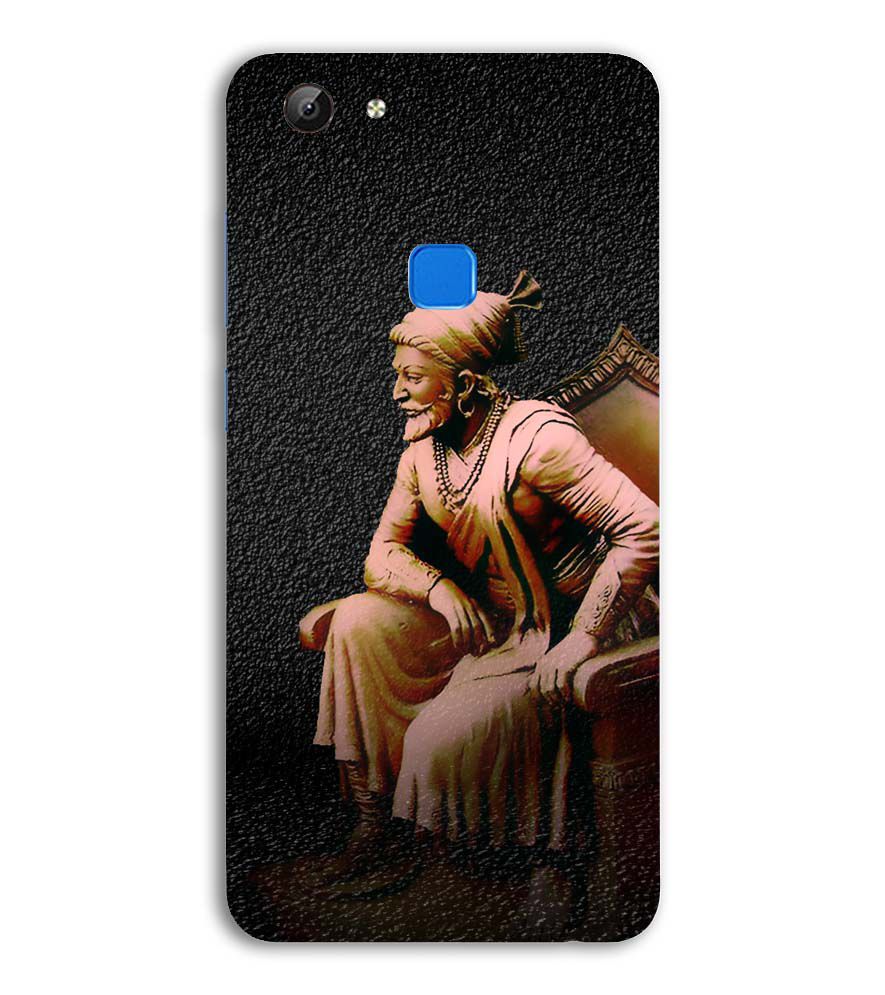 W0043-Shivaji Photo Back Cover for Vivo V7 (5.7 Inch Screen)