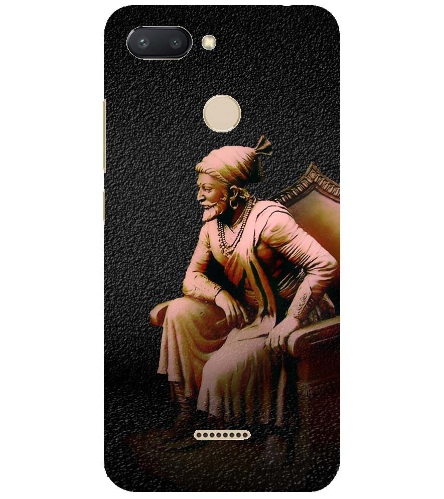 W0043-Shivaji Photo Back Cover for Xiaomi Redmi 6