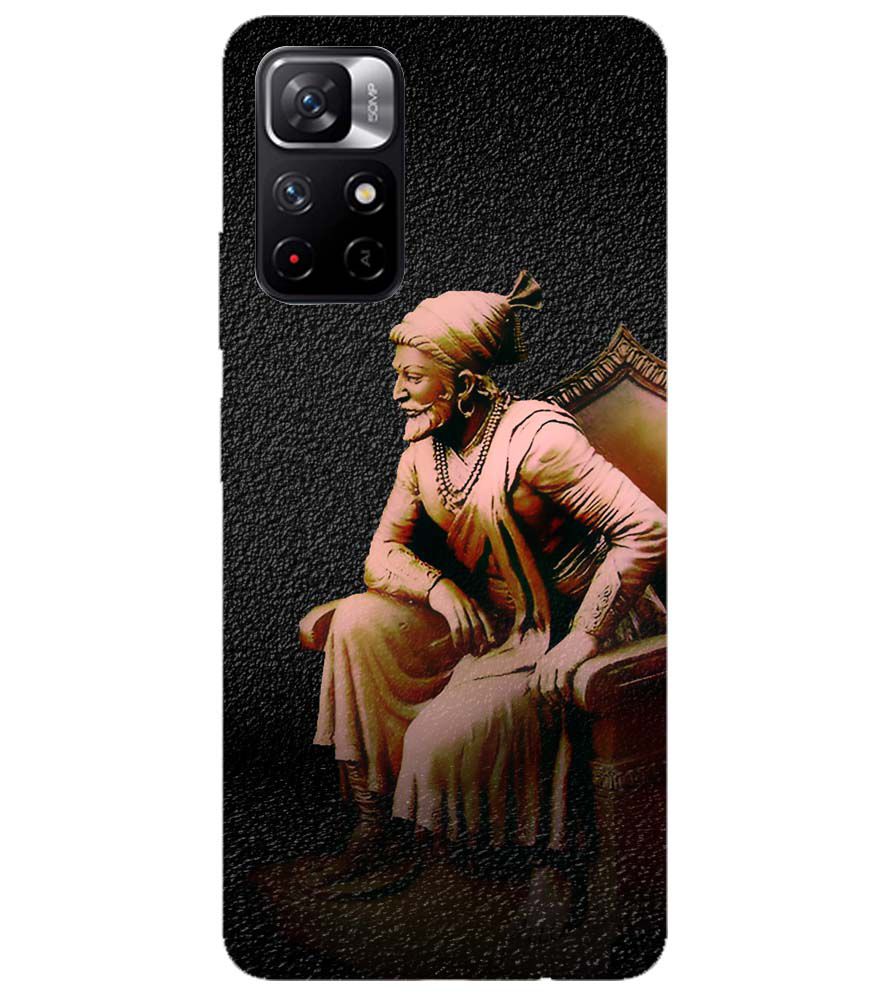 W0043-Shivaji Photo Back Cover for Xiaomi Redmi Note 11T 5G