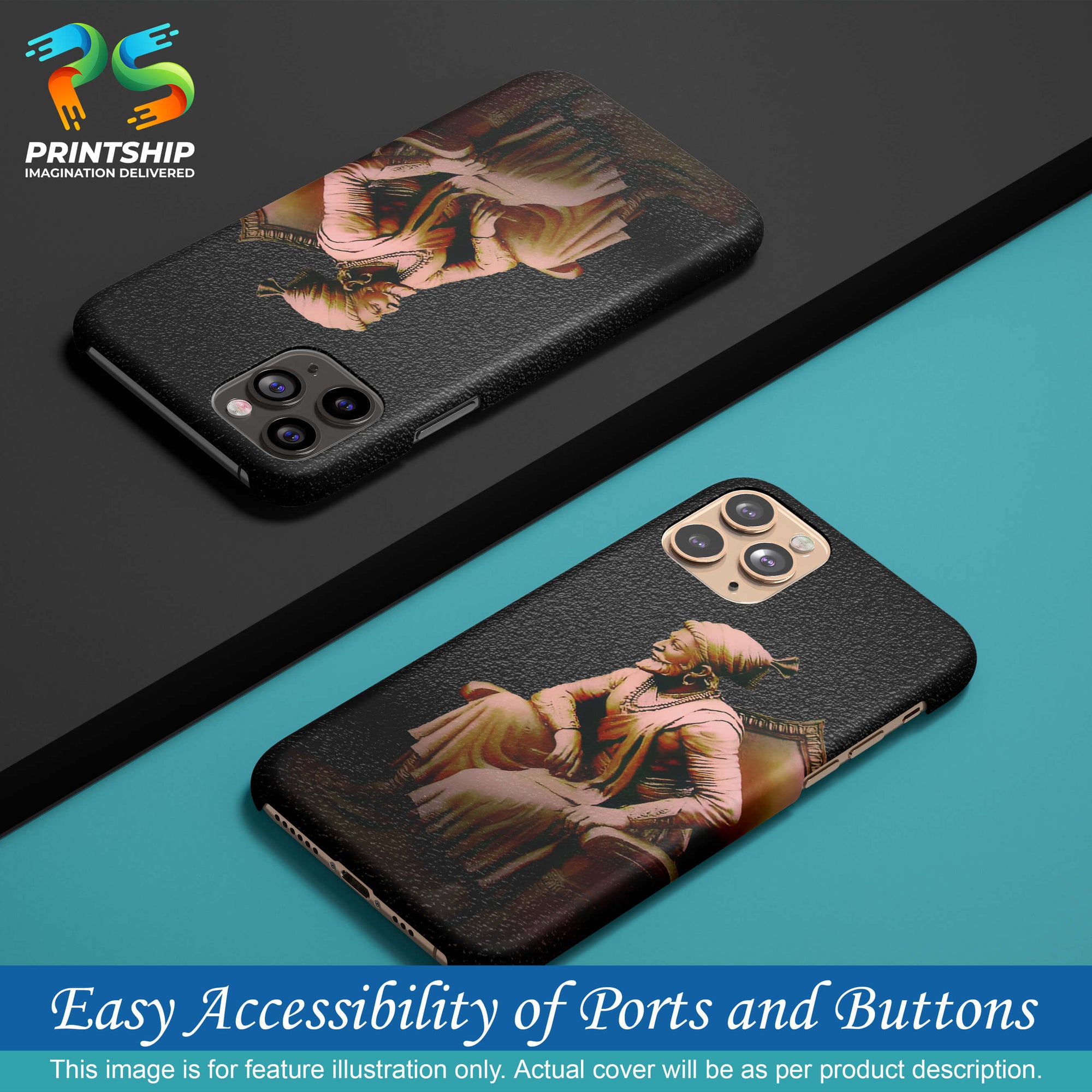 W0043-Shivaji Photo Back Cover for Apple iPhone X-Image5