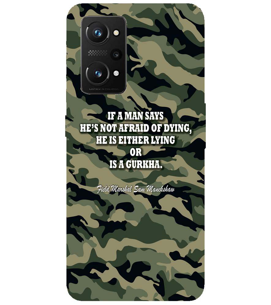 W0450-Indian Army Quote Back Cover for Realme GT 5G