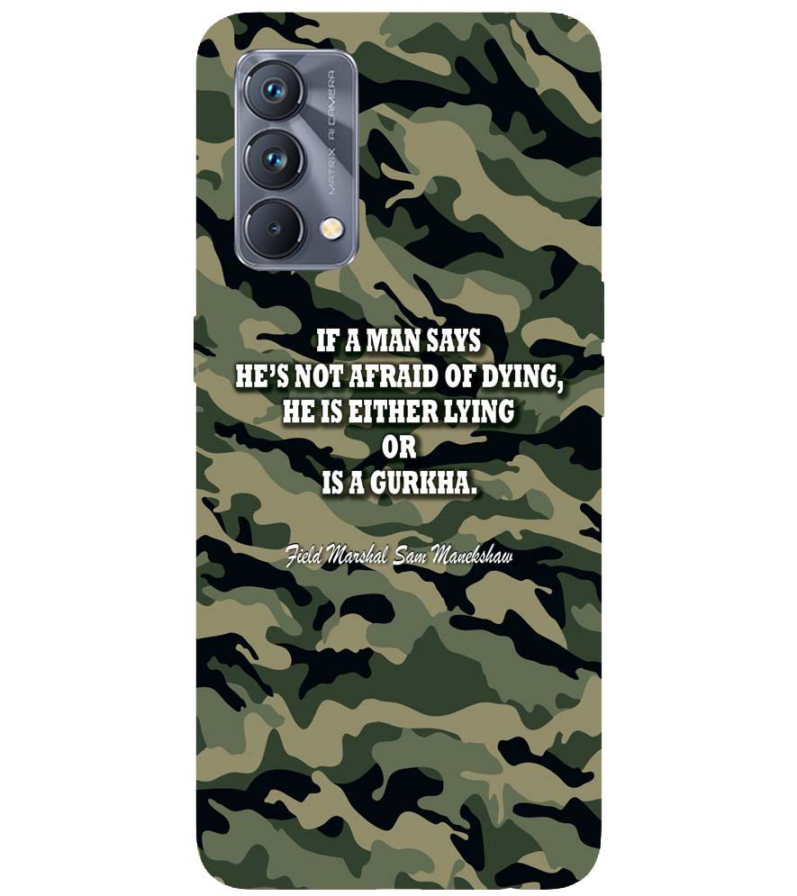 W0450-Indian Army Quote Back Cover for Realme GT Master