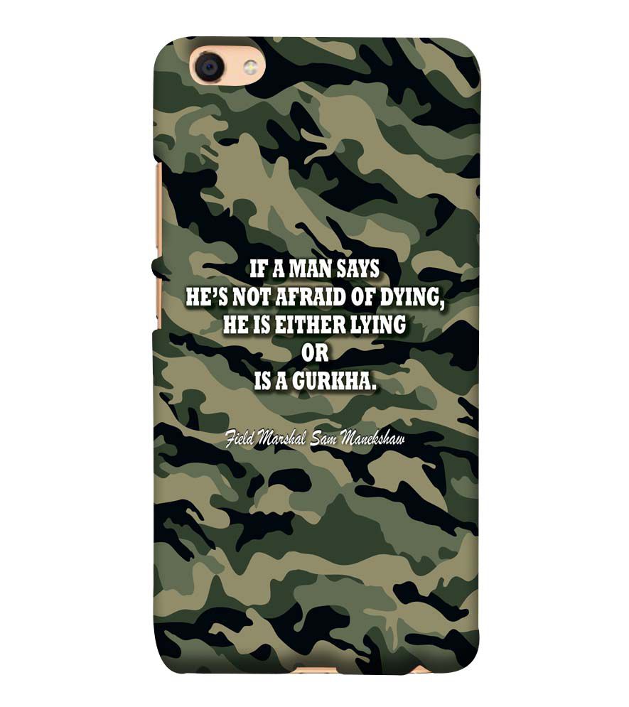 W0450-Indian Army Quote Back Cover for vivo Y55s