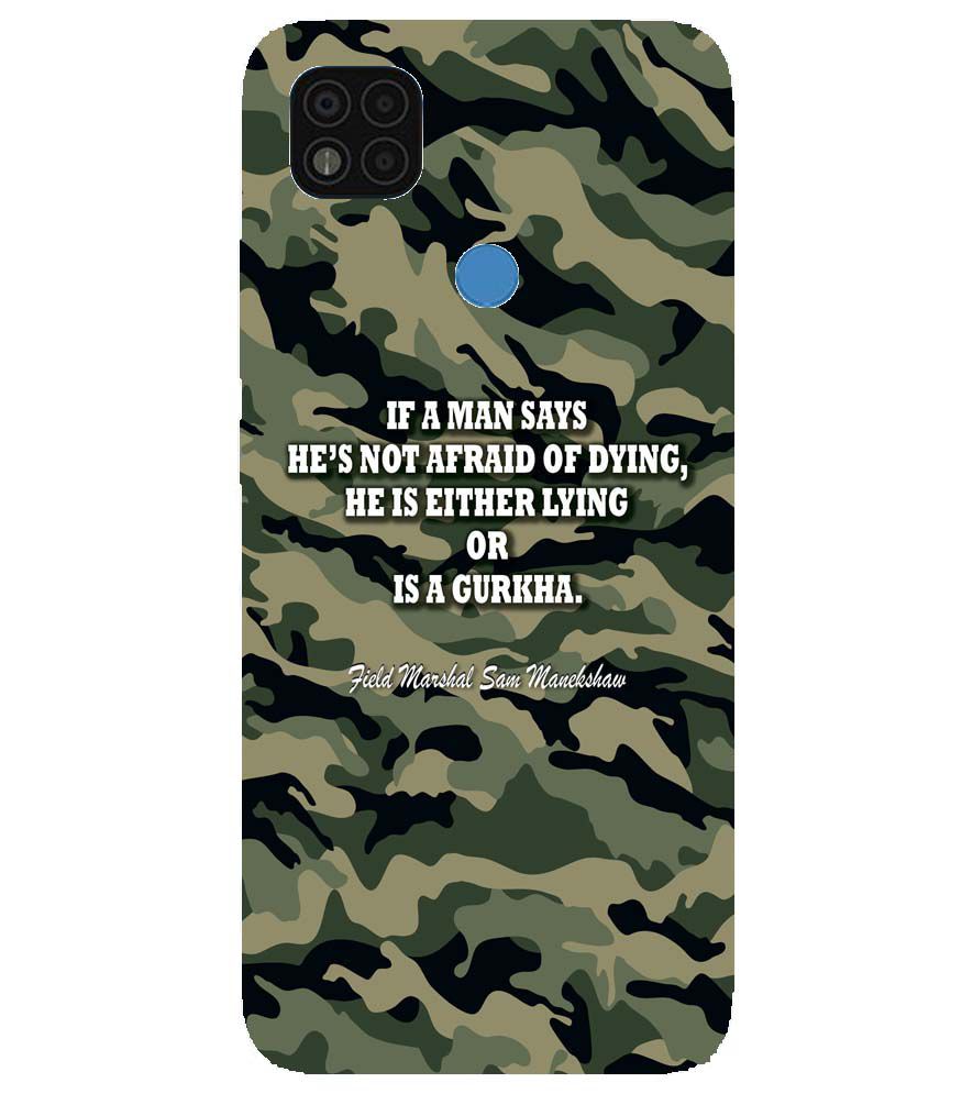 W0450-Indian Army Quote Back Cover for Xiaomi Poco C31