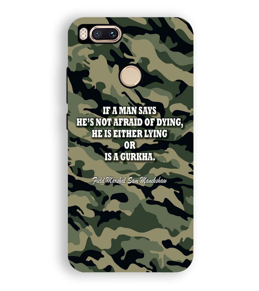 W0450-Indian Army Quote Back Cover for Xiaomi Redmi A1