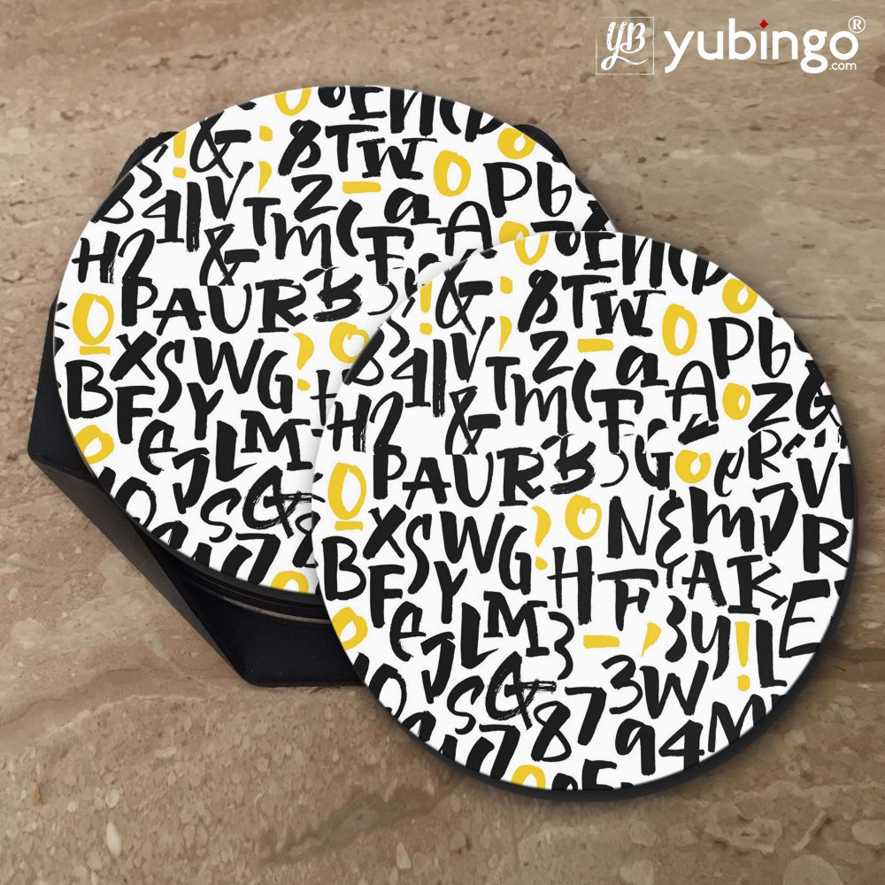Alphabets And Numbers Coasters-Image5