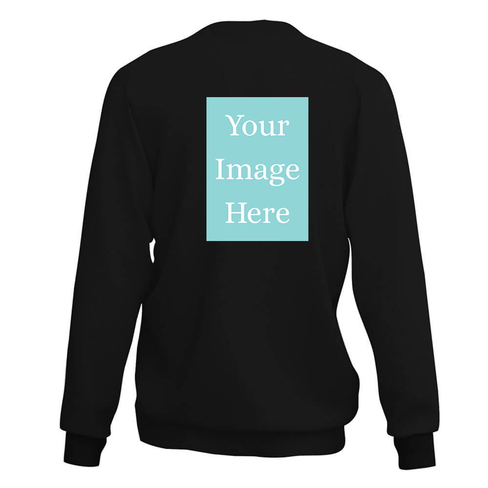 Black Customised Sweat Shirt - Back Print