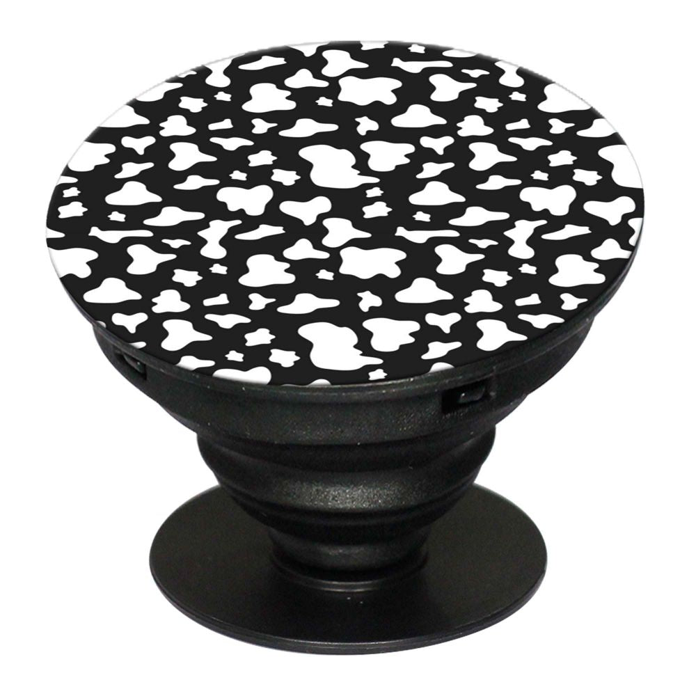 Black And White Pattern Mobile Grip Stand (Black)