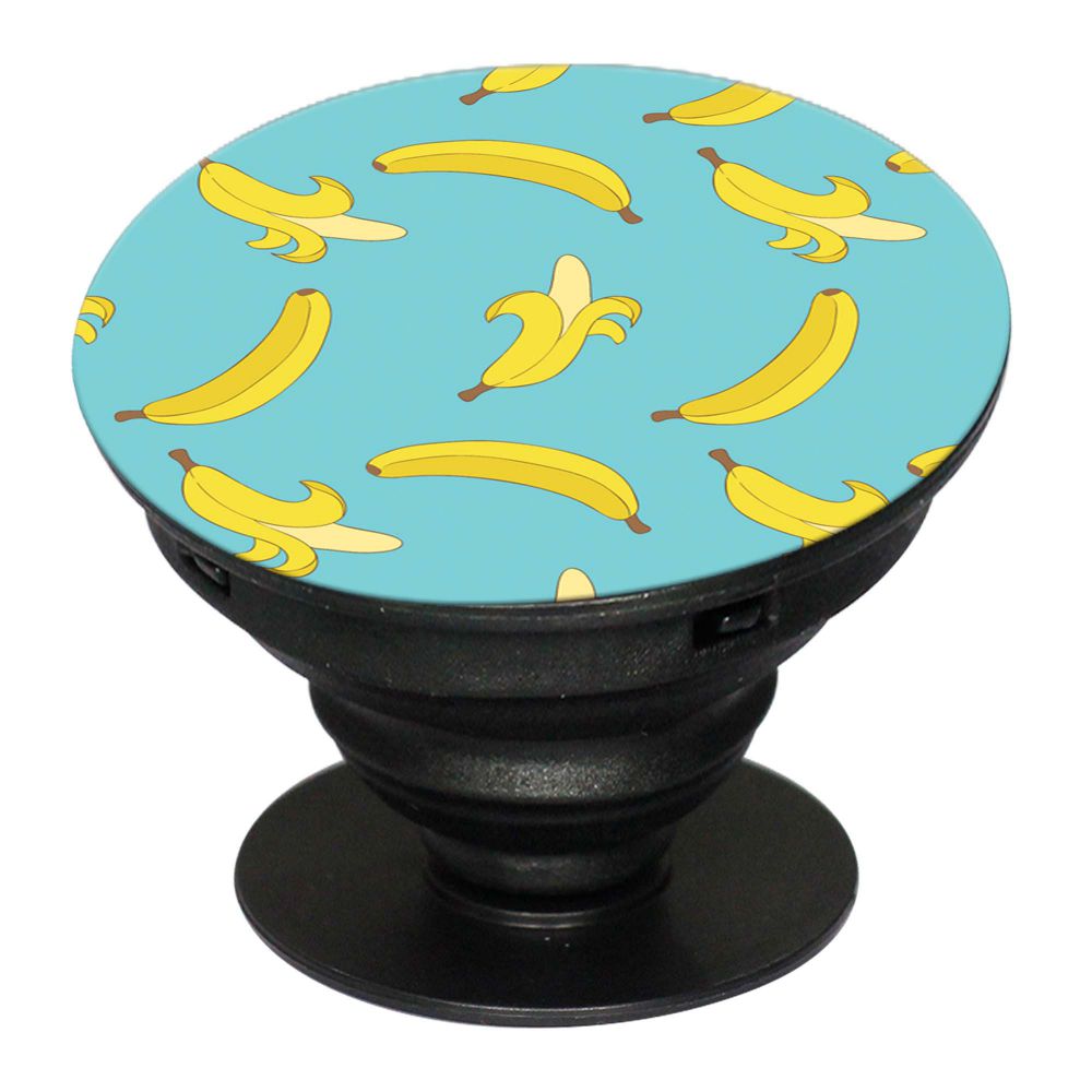 Banana Pattern Mobile Grip Stand (Black)