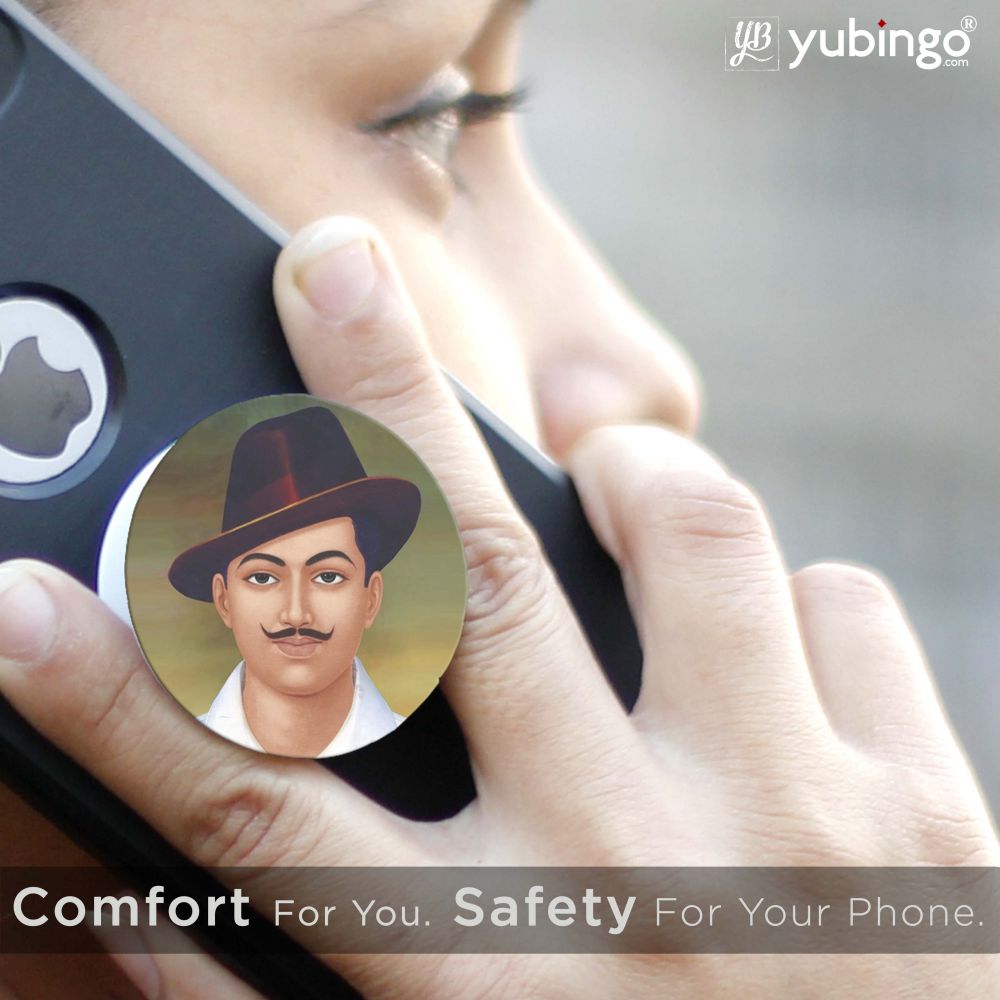 Bhagat Singh Mobile Grip Stand (Black)-Image6