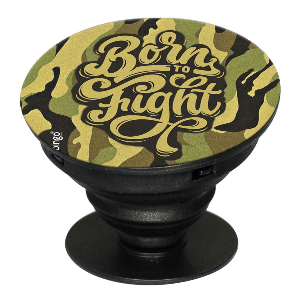 Born to Fight Mobile Grip Stand (Black)