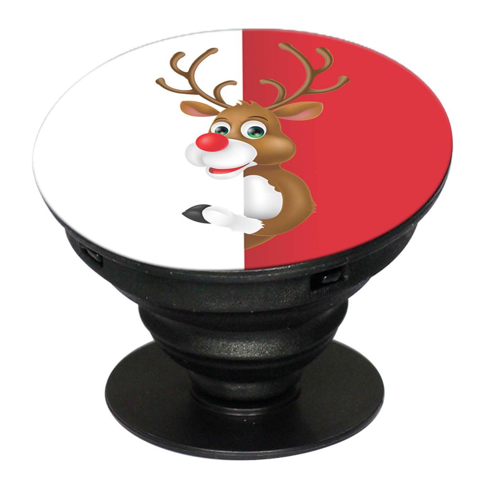 Cool Christmas Mobile Grip Stand (Black)