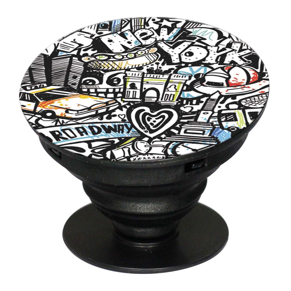 Cool Graffiti Mobile Grip Stand (Black)