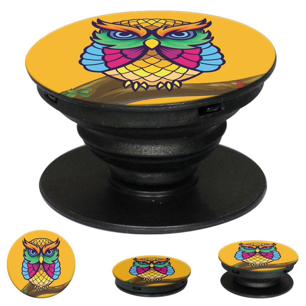 Cool Owl Mobile Grip Stand (Black)