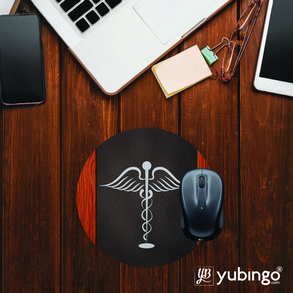 Doctor Symbol Mouse Pad (Round)