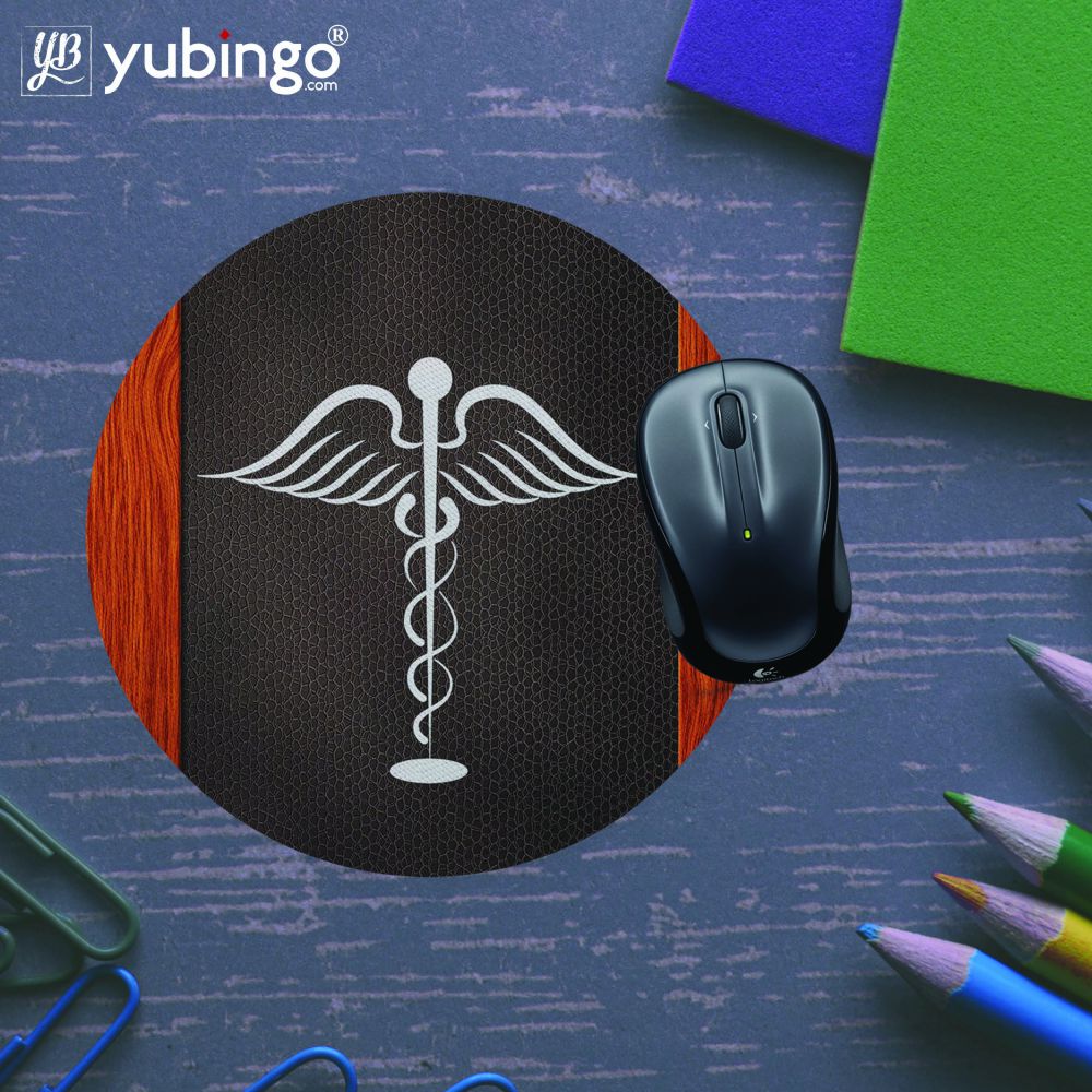 Doctor Symbol Mouse Pad (Round)-Image5