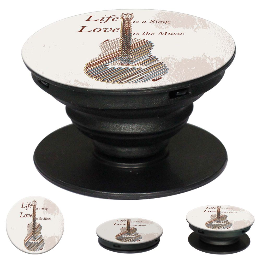 Life is a Song Mobile Grip Stand (Black)-Image2