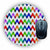 Multicolour Zig Zag Mouse Pad (Round)