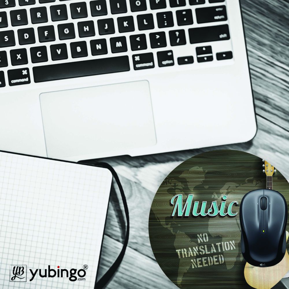 Music Mouse Pad (Round)-Image4