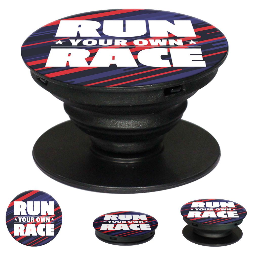 Run Own Race Mobile Grip Stand (Black)-Image2