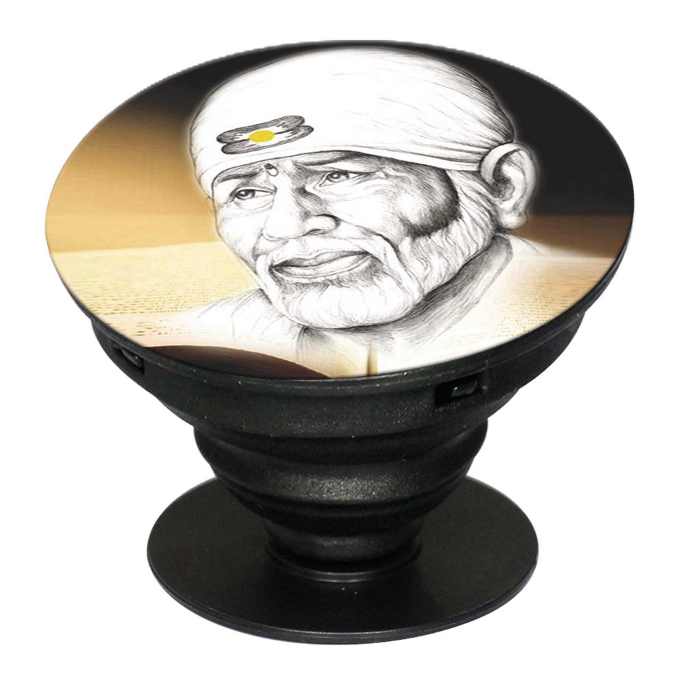 Sai Baba Mobile Grip Stand (Black)