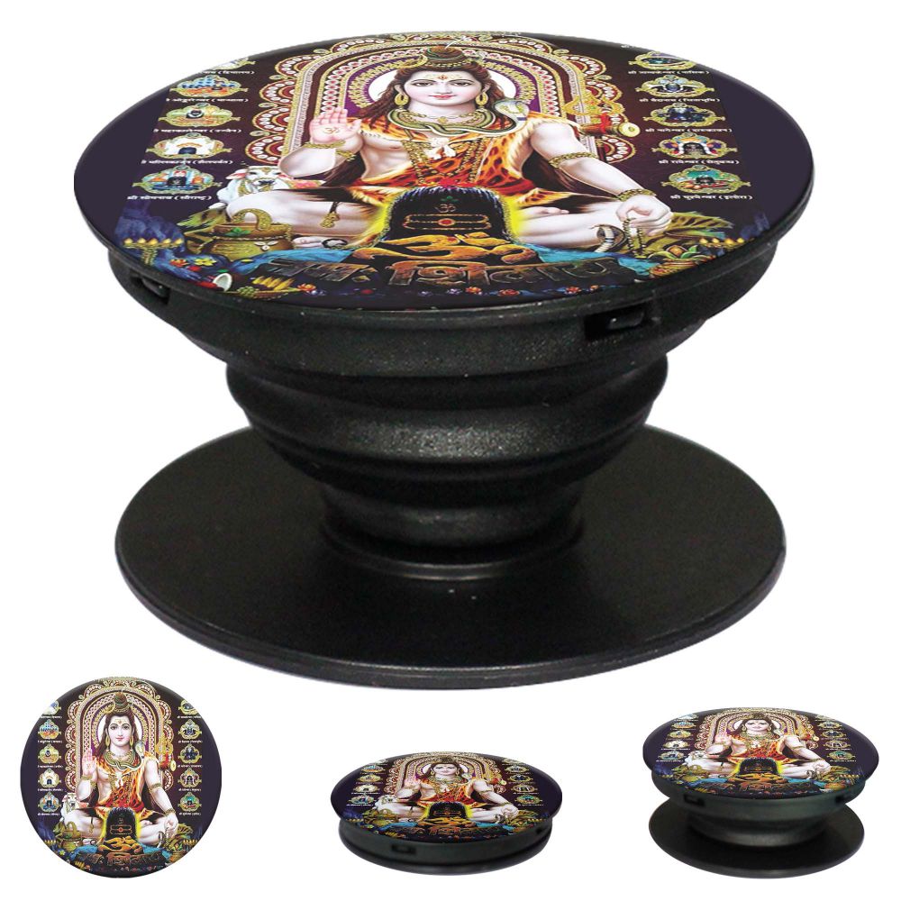 Shiva Mobile Grip Stand (Black)-Image2