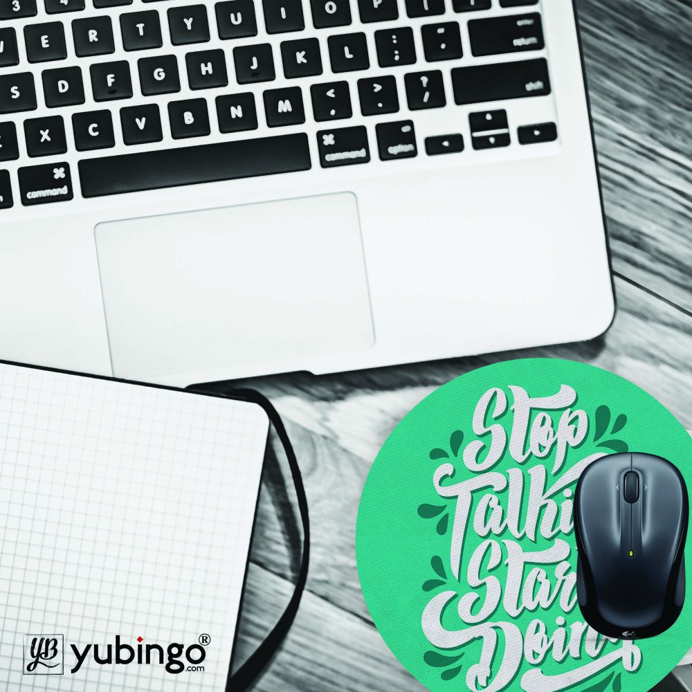Stop Talking Mouse Pad (Round)-Image4