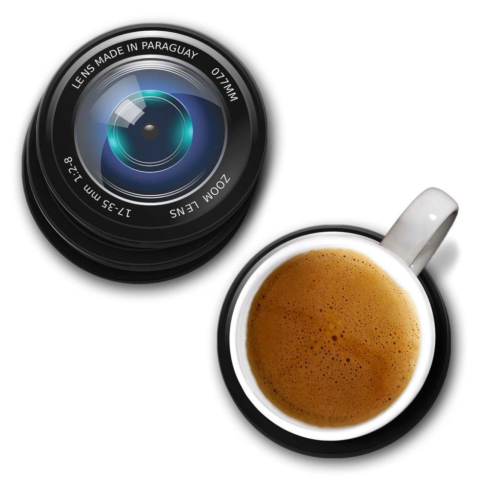 Camera Lens Coasters