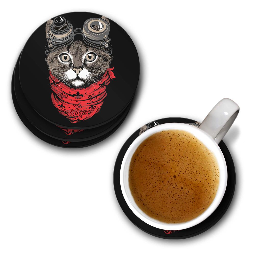 Cute Cat Coasters