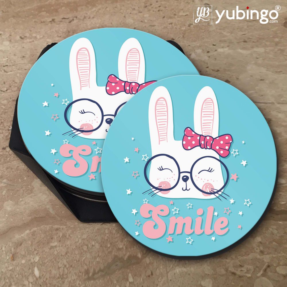 Buy Cute Smile Design Own Coaster in India Online YuBingo