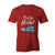 First Step is Hardest Men T-Shirt-Red