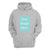 Heather Grey Customised Hoodie - Front Print