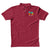 Polo Neck Maroon Customised Kids T-Shirt - Front  Print