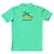 Polo Neck Aqua Melange Customised Kids T-Shirt - Front And Back Print