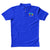 Polo Neck Royal Blue Customised Kids T-Shirt - Front Print