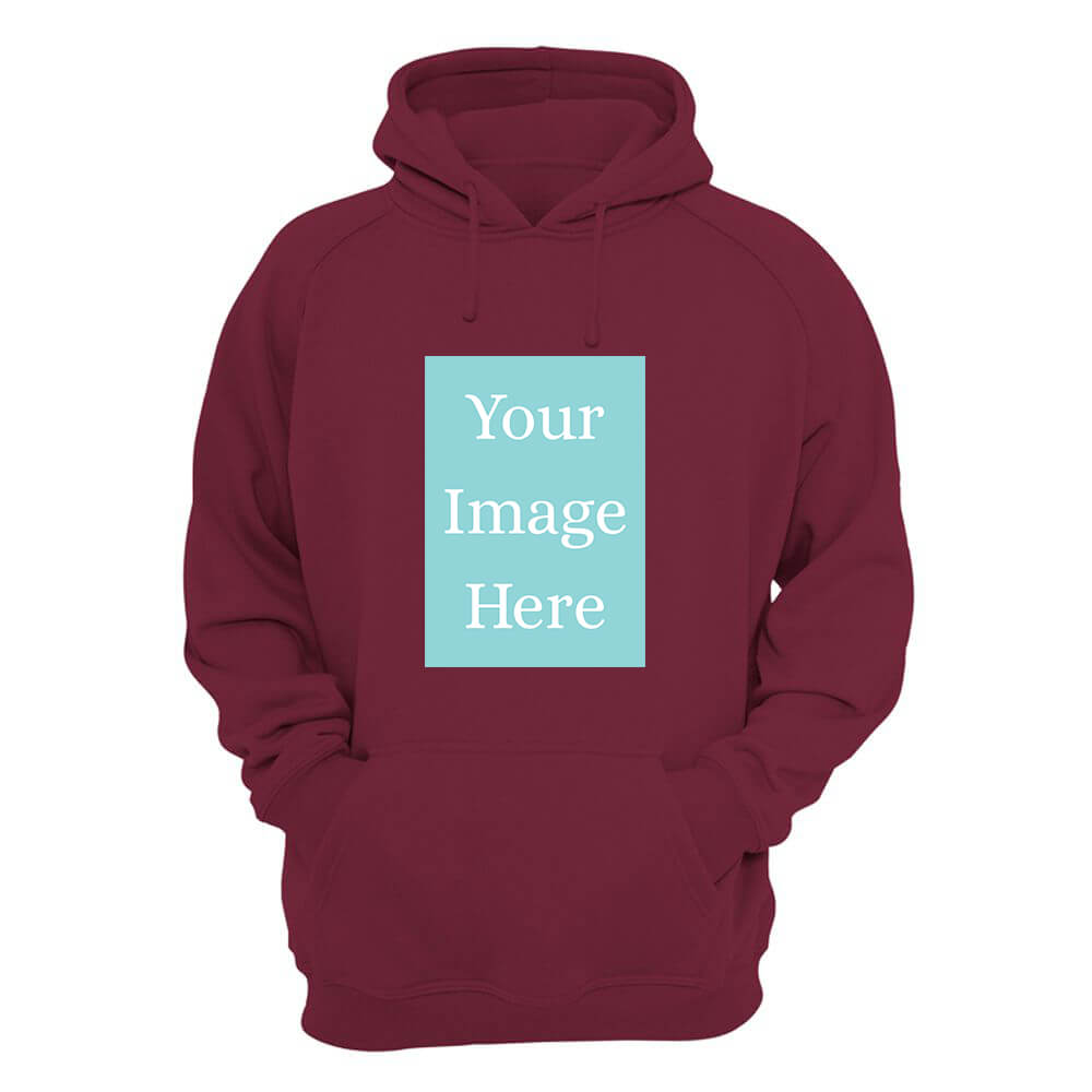 Maroon Customised Hoodie - Front Print