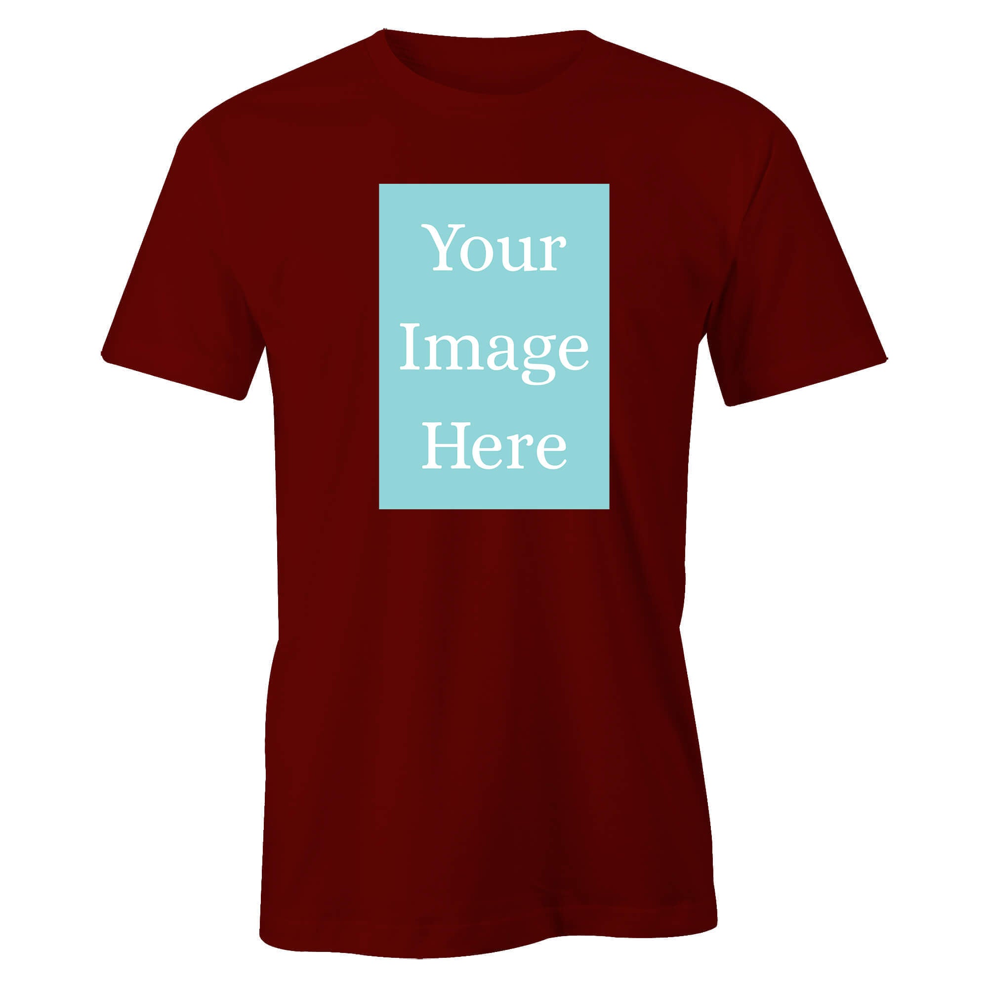 Maroon Customised Men's T-Shirt - Front Print